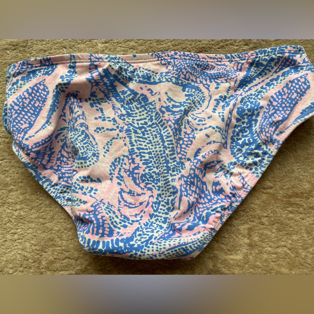 Lilly Pulitzer girls bathing suit. Blue and pink Size large 8 -10